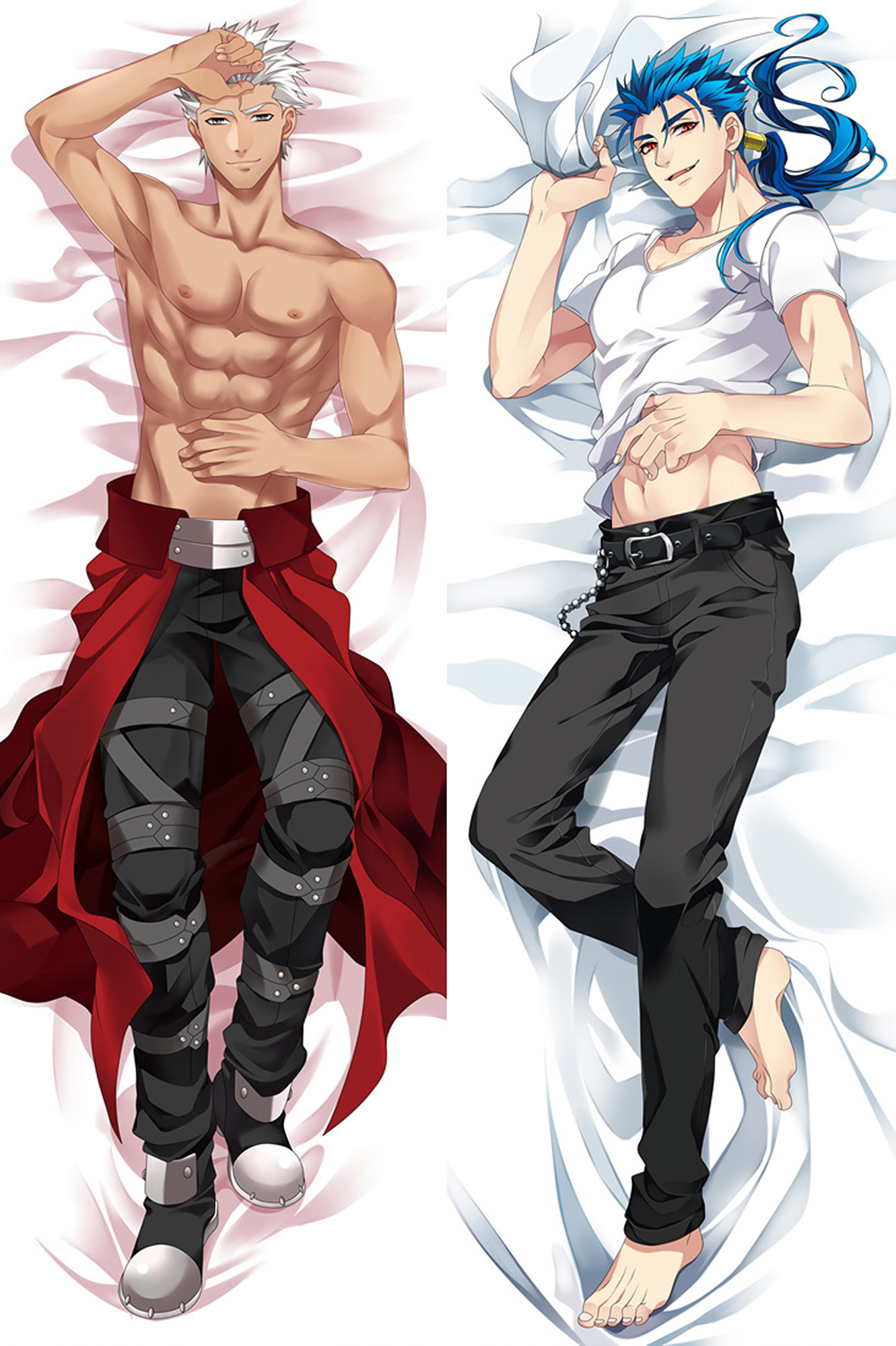 Emiya and Cu Chulainn from Fate Grand Order dakimakura cover