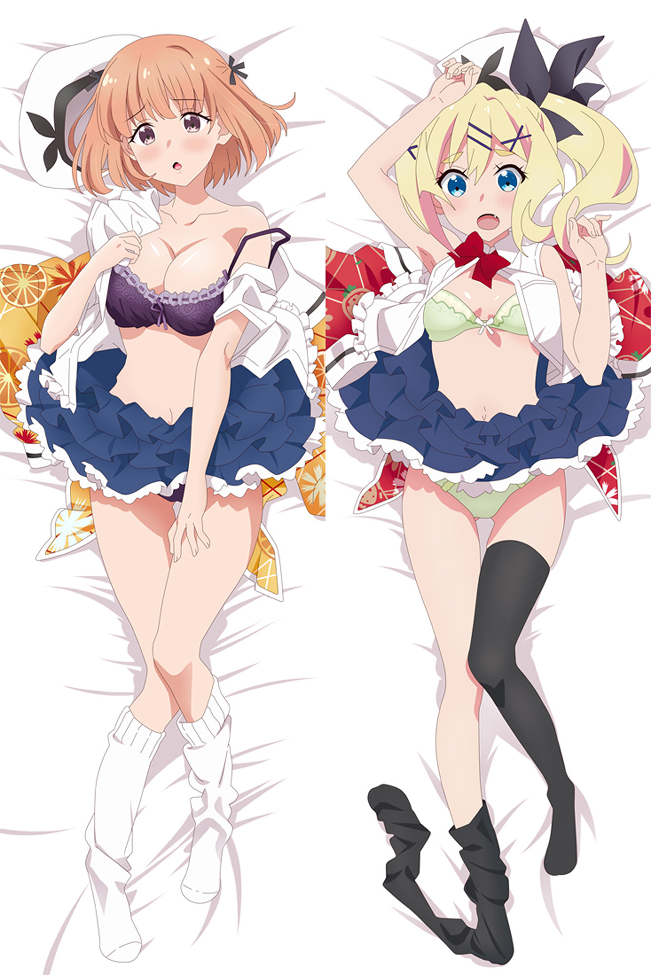 Nina Maehara and Hayu Nukui from Dropout Idol Fruit Tart dakimakura cover