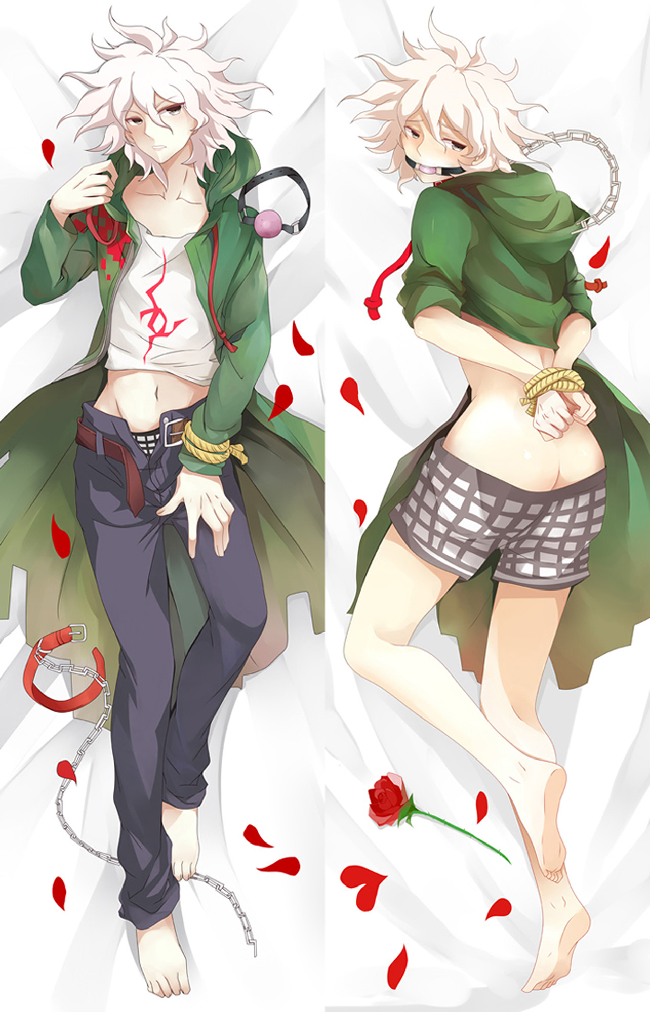 Nagito Komaeda from Danganronpa dakimakura cover