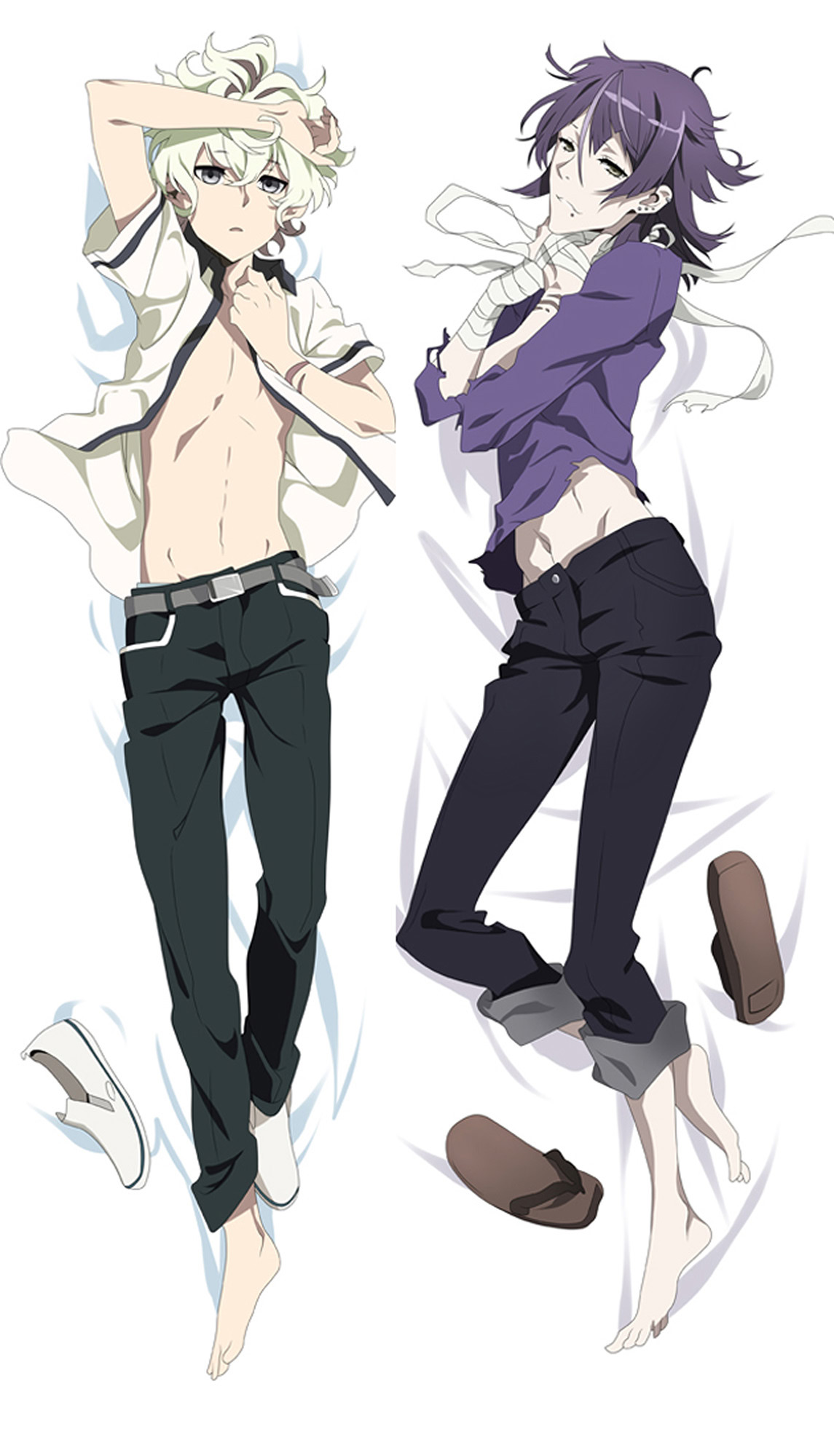 Katsuhira and Yoshiharu from Kiznaiver dakimakura cover