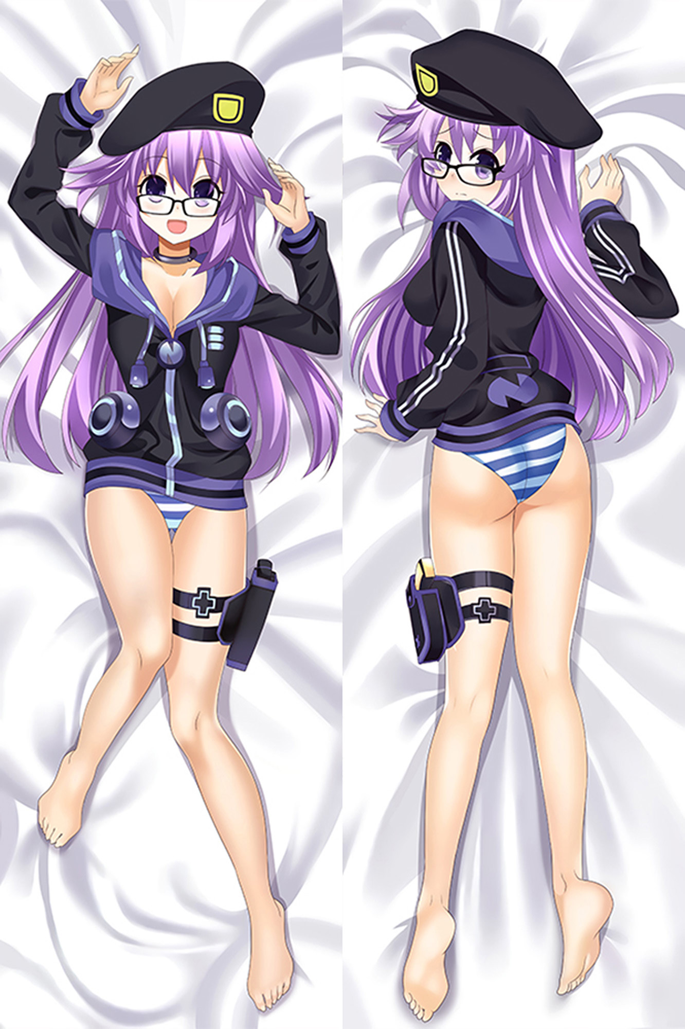 Neptune from Hyperdimension Neptunia dakimakura cover