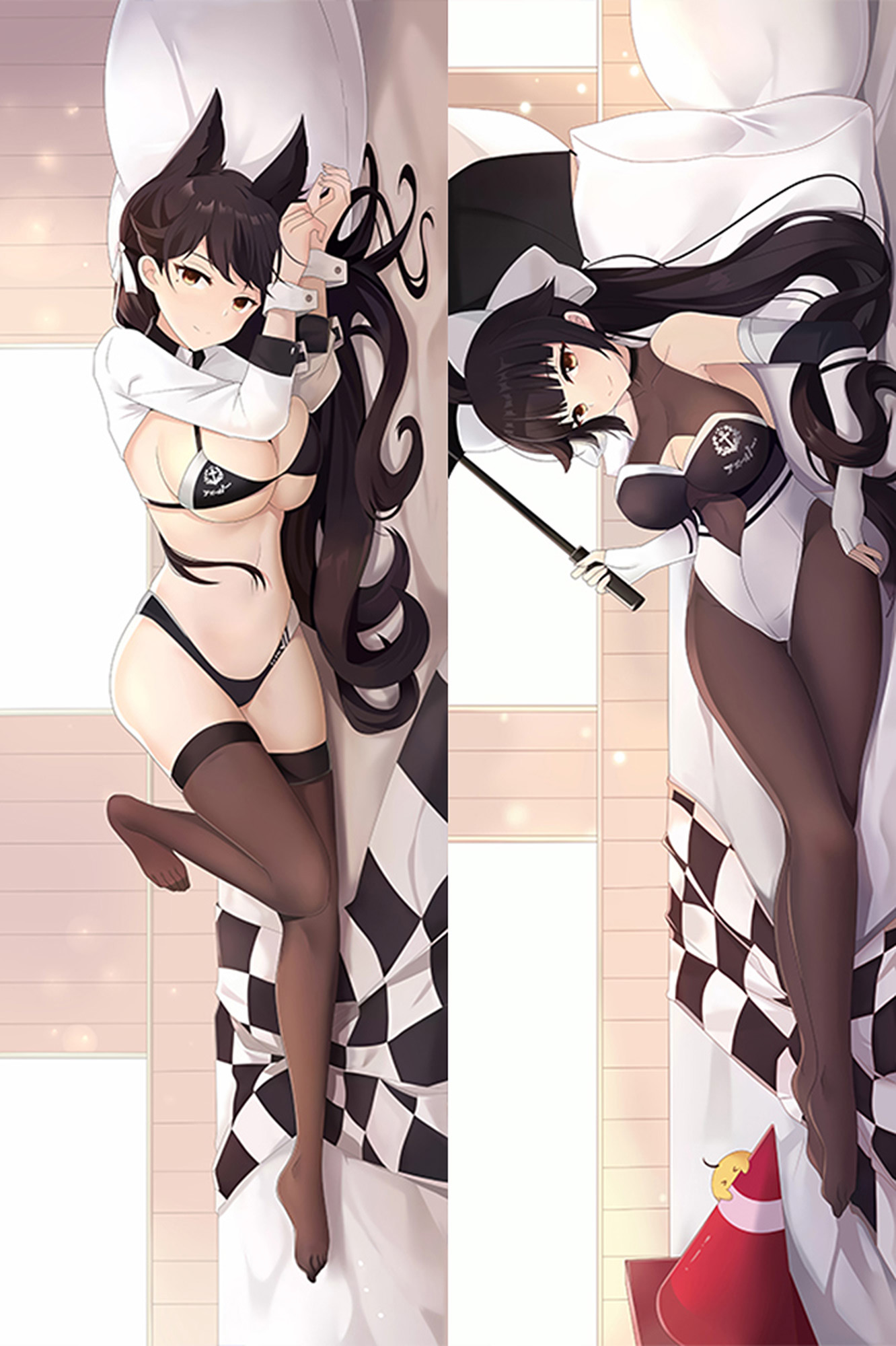 Takao and Atago from Azur Lane dakimakura cover