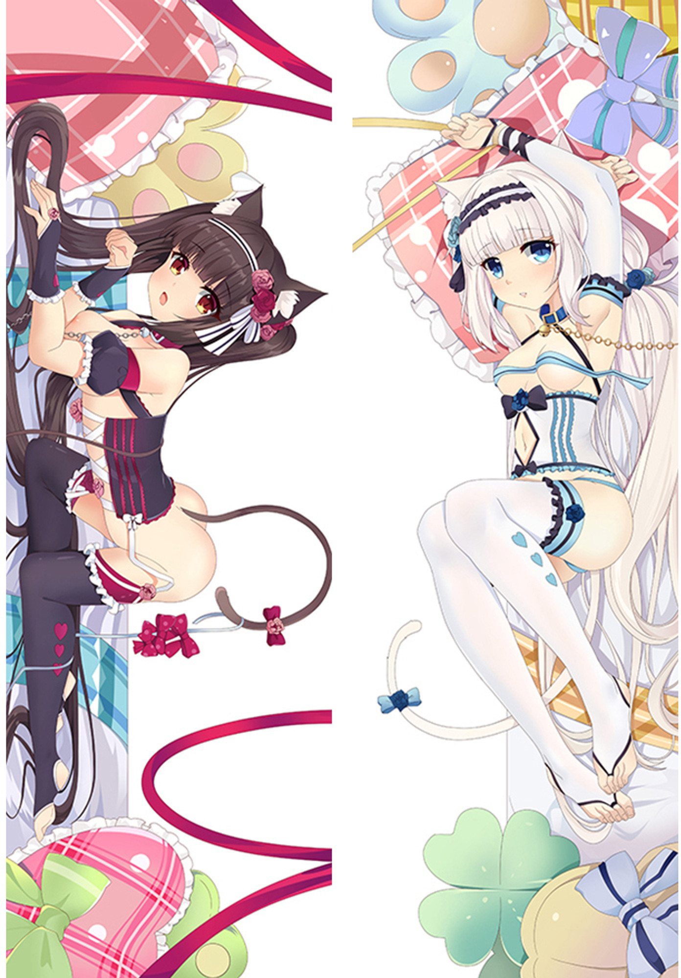 Chocola and Vanilla from Nekopara dakimakura cover