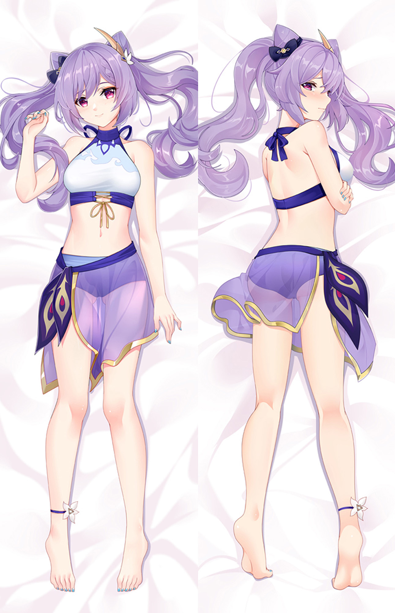 Keqing from Genshin Impact dakimakura cover