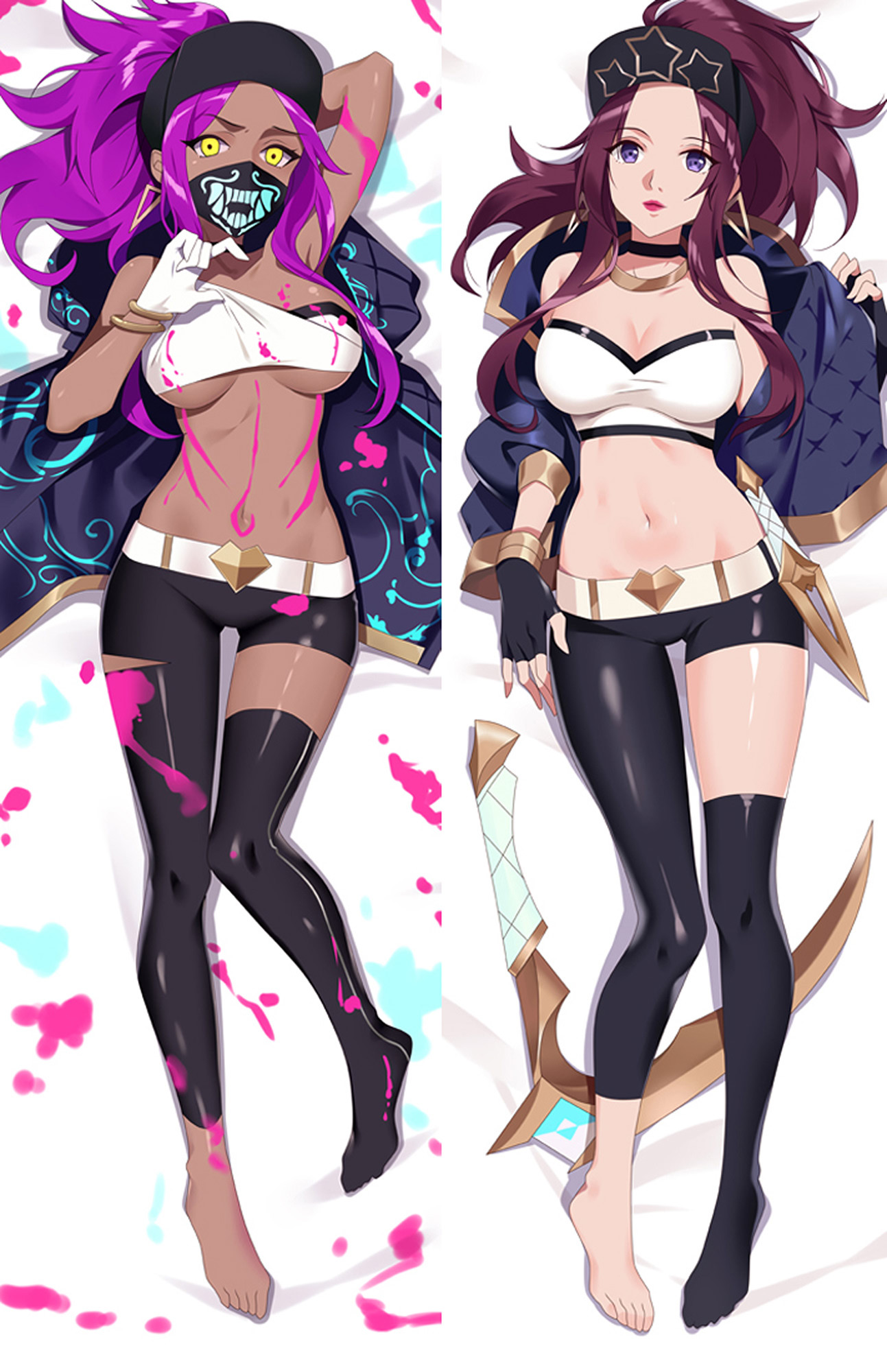 Akali KDA from League of Legends dakimakura cover