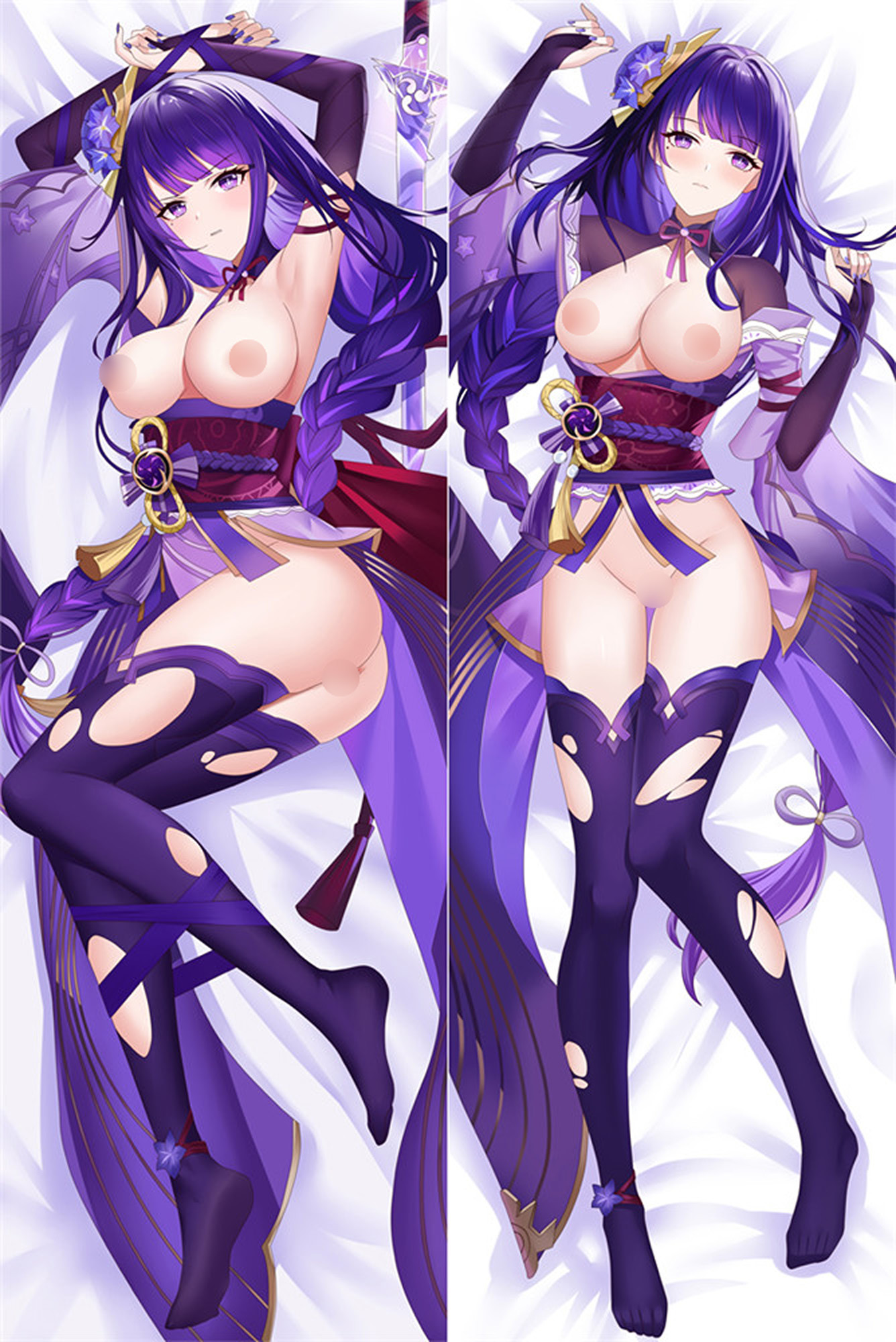 Raiden Shogun from Genshin Impact 18+ dakimakura cover