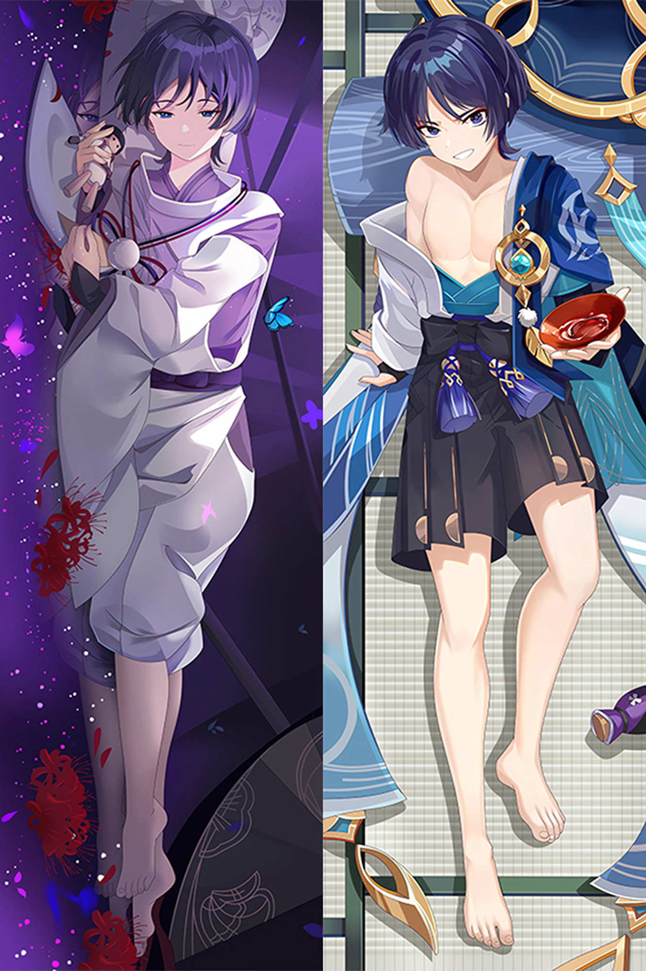 Wanderer from Genshin Impact dakimakura cover