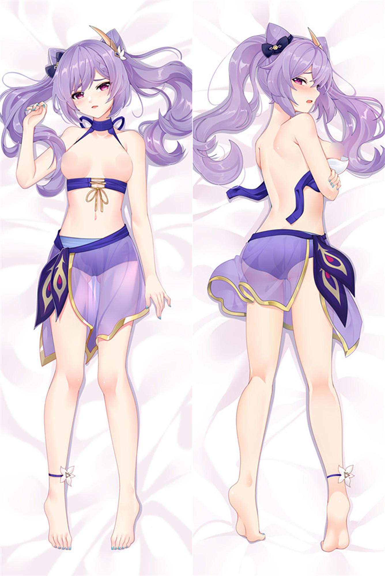 Keqing from Genshin Impact 18+ dakimakura cover
