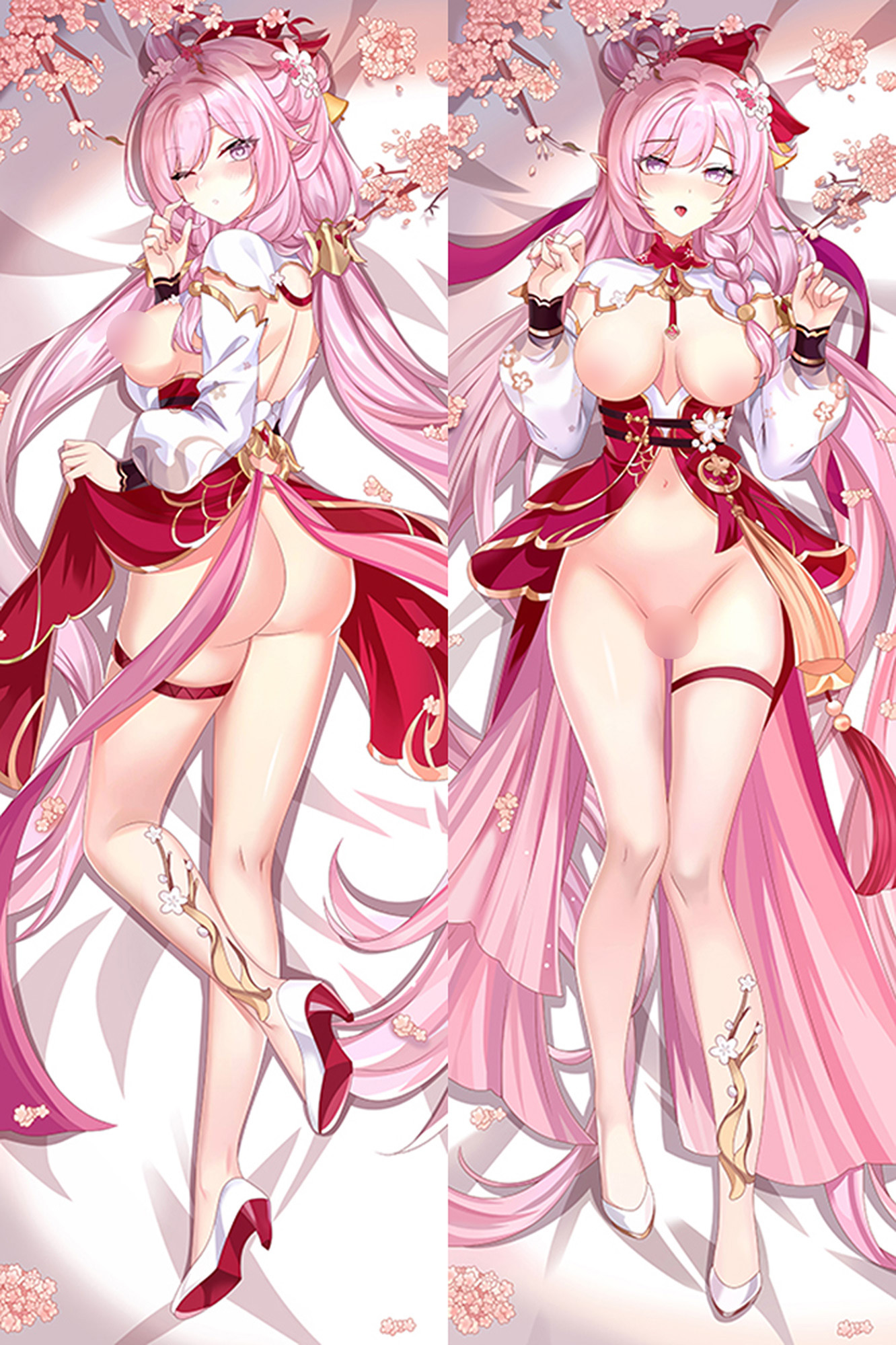 Elysia from Honkai Impact 18+ dakimakura cover