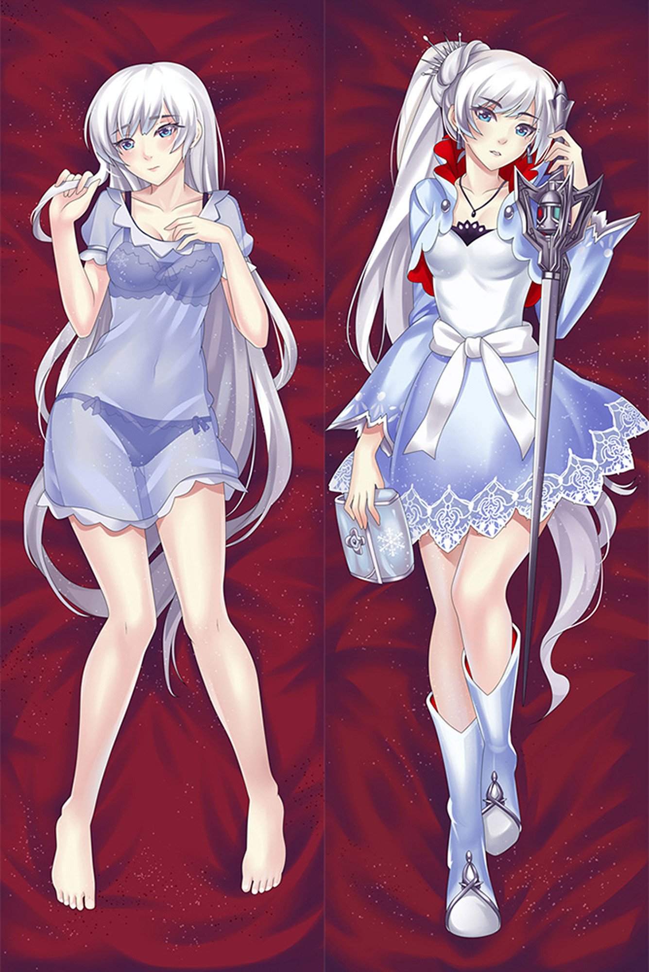 Weiss Schnee from RWBY dakimakura cover