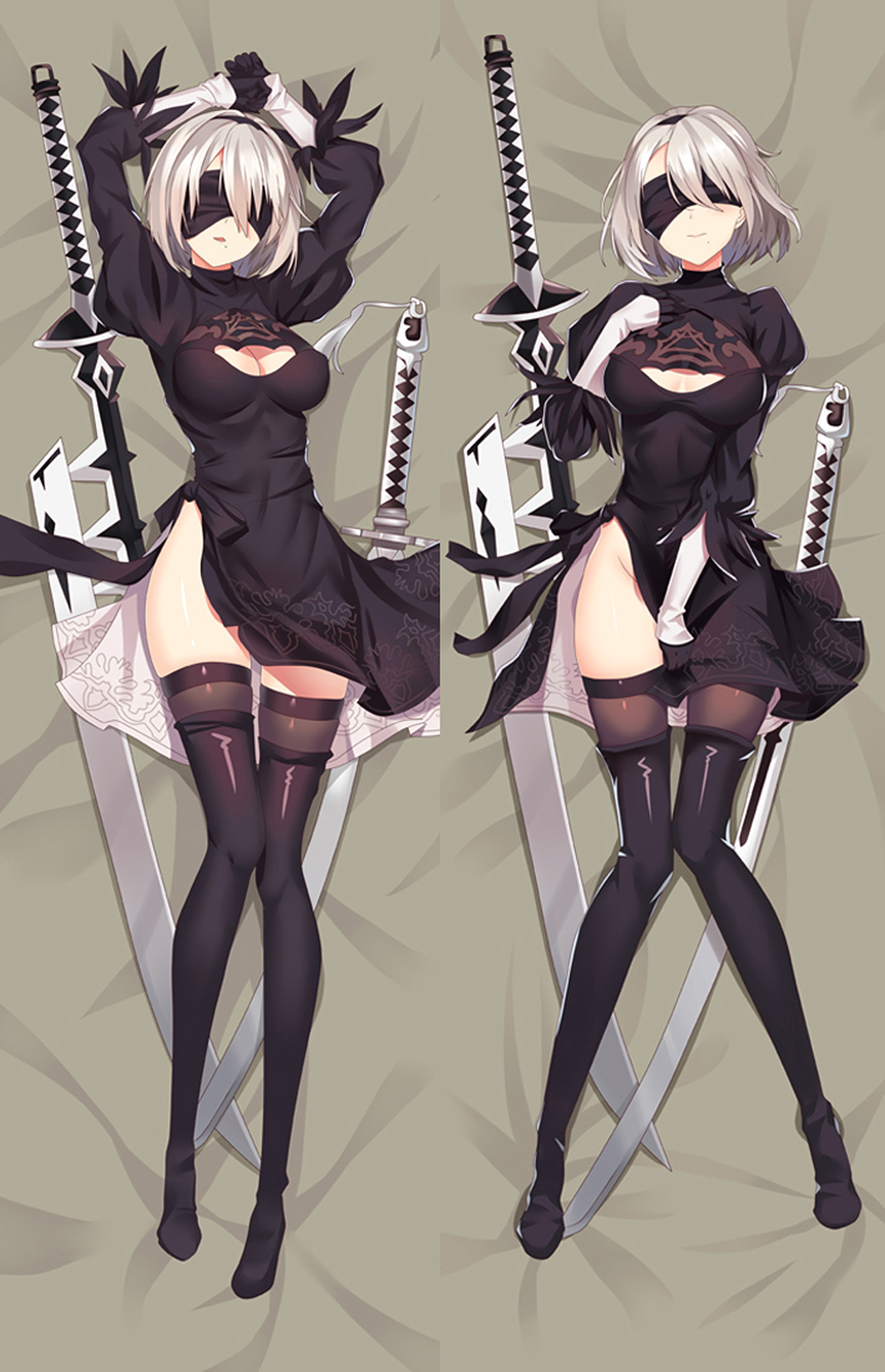 2B from NieR Automata dakimakura cover