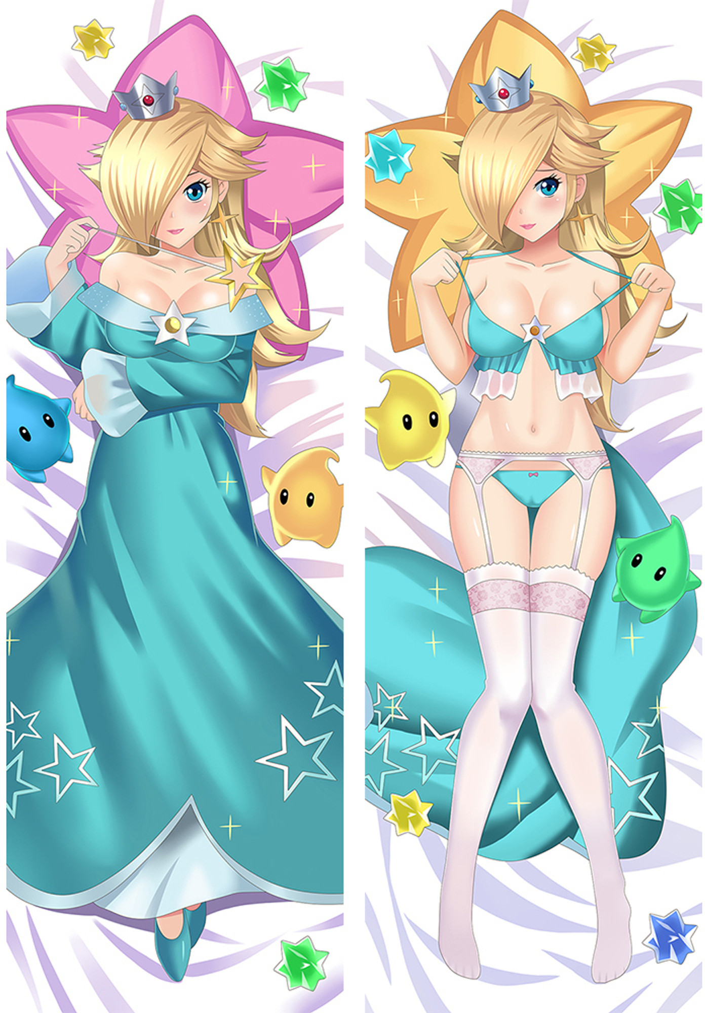 Princess Peach from Super Mario dakimakura cover