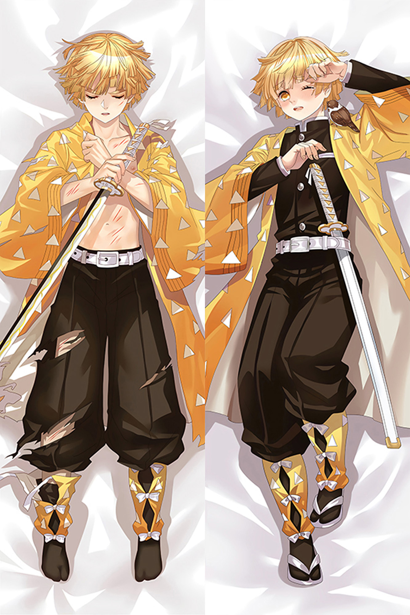Zenitsu Agatsuma from Demon Slayer dakimakura cover