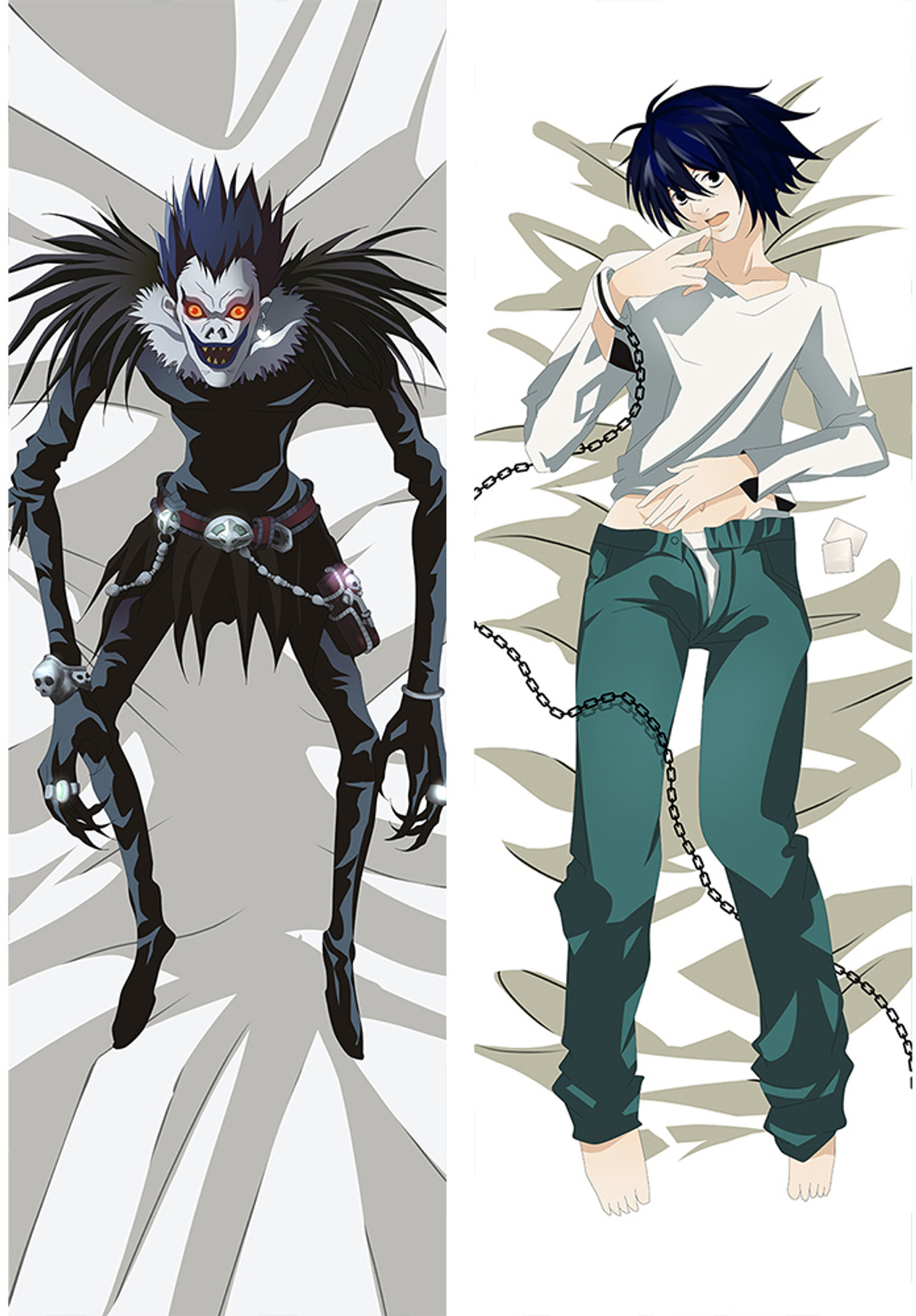 Ryuk and L from Death Note dakimakura cover
