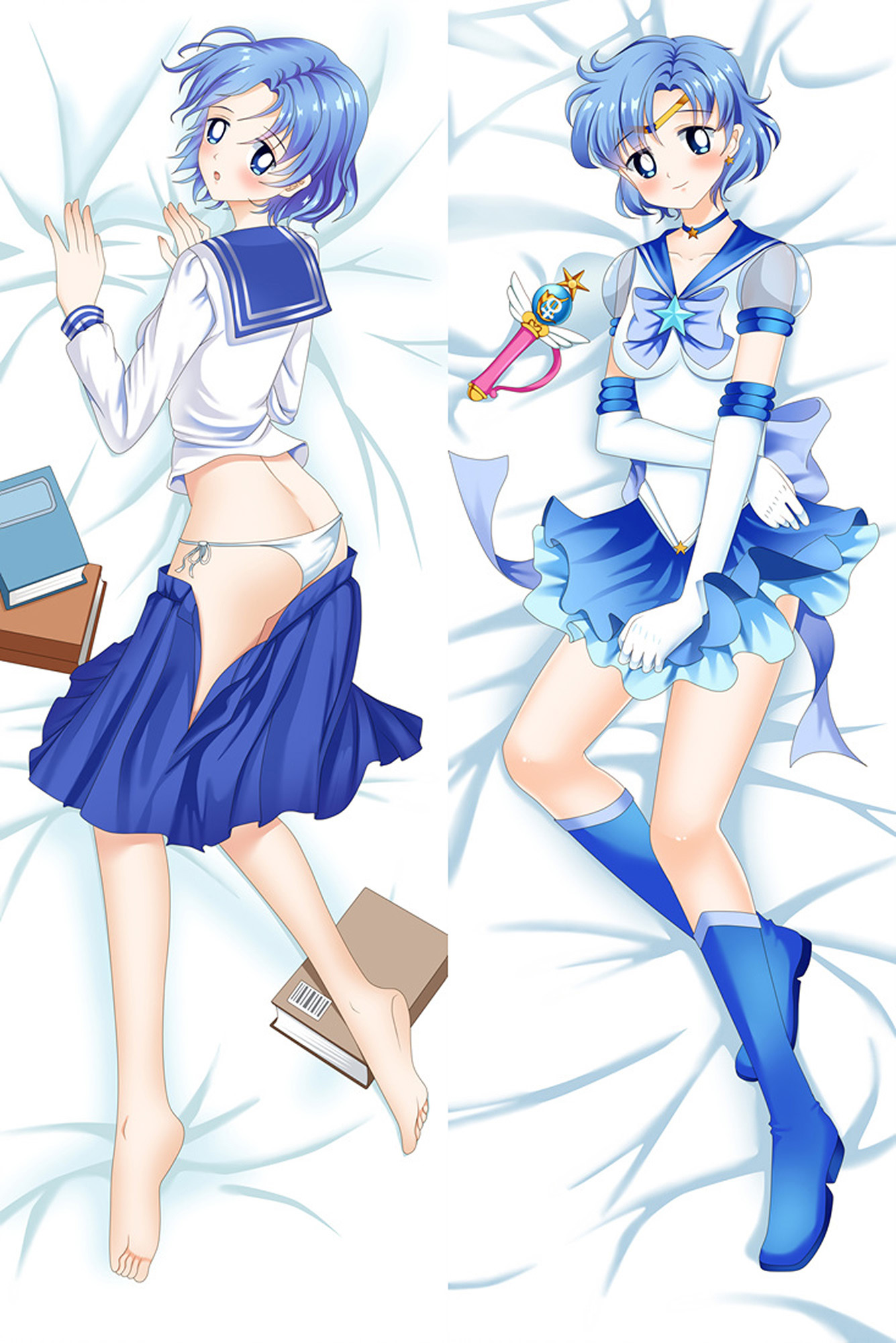 Sailor Mercury from Sailor Moon dakimakura cover
