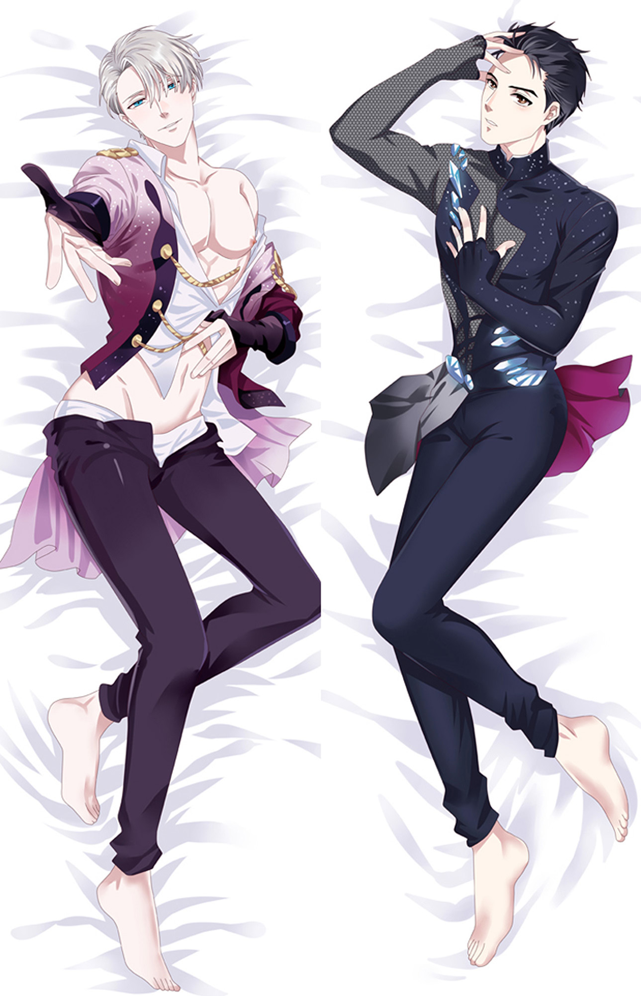 Victor and Katsuki from Yuri on Ice dakimakura cover