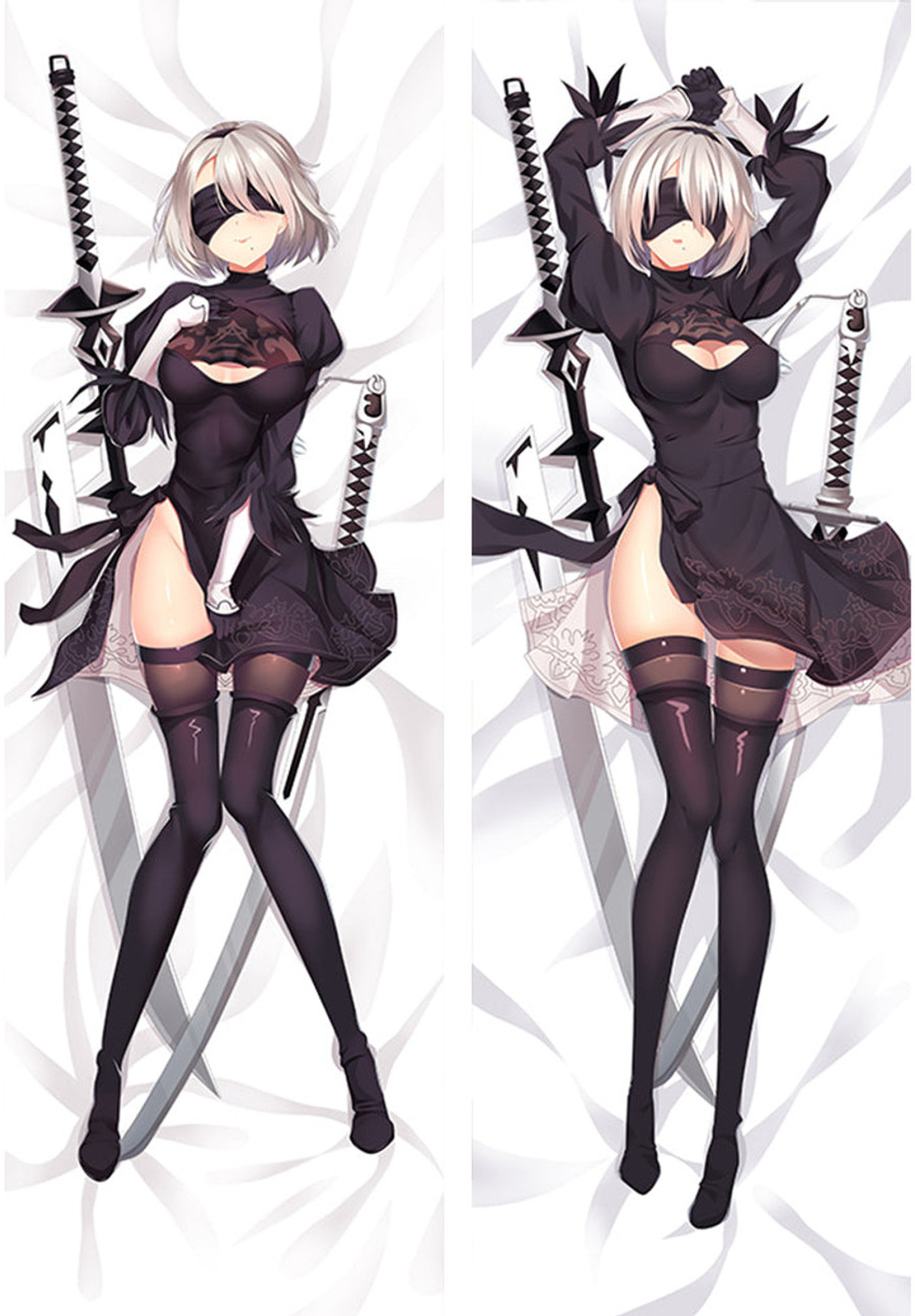 2B from NieR Automata dakimakura cover