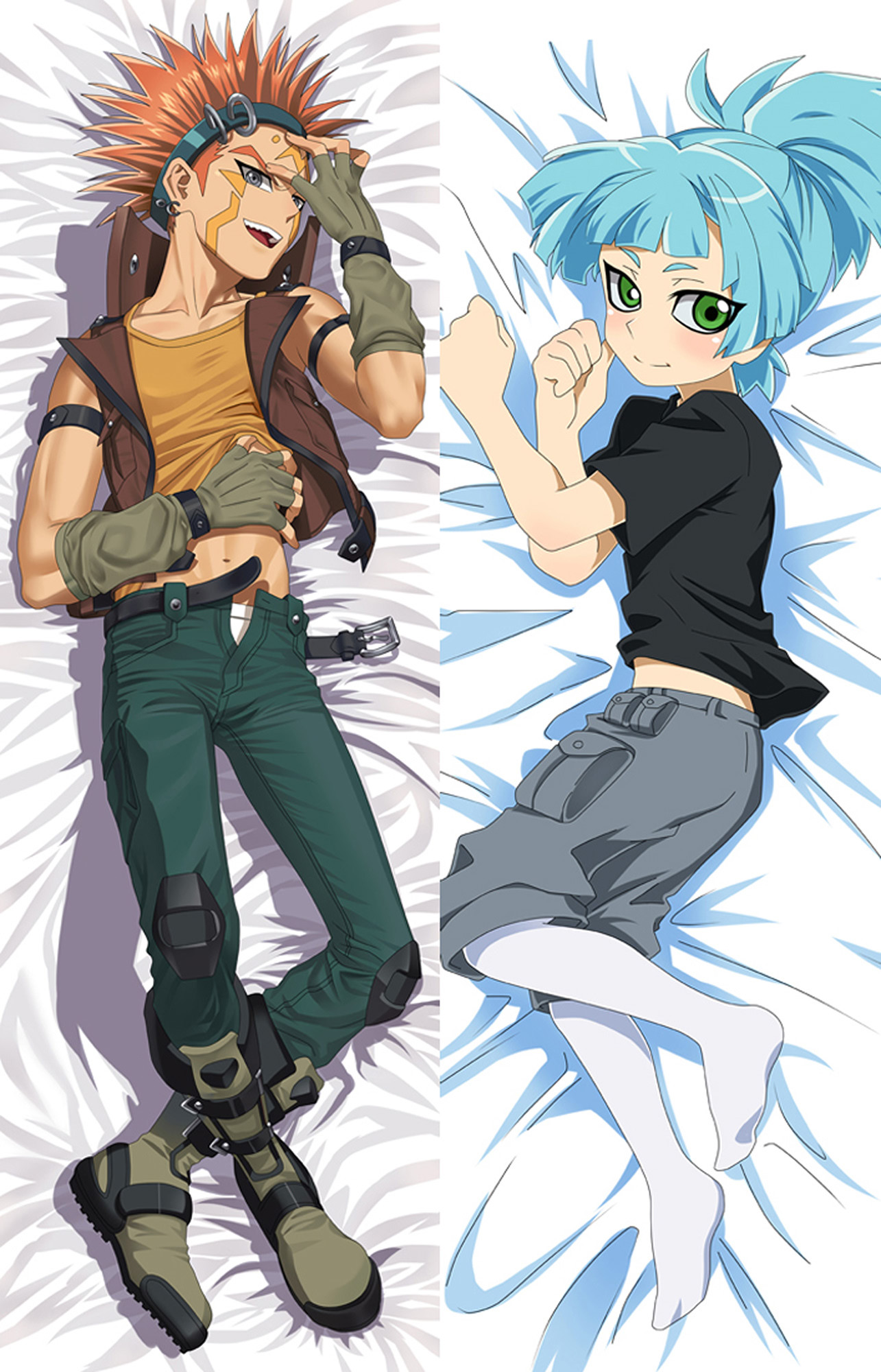Leo and Cuervo Hogan from Yu Gi Oh dakimakura cover