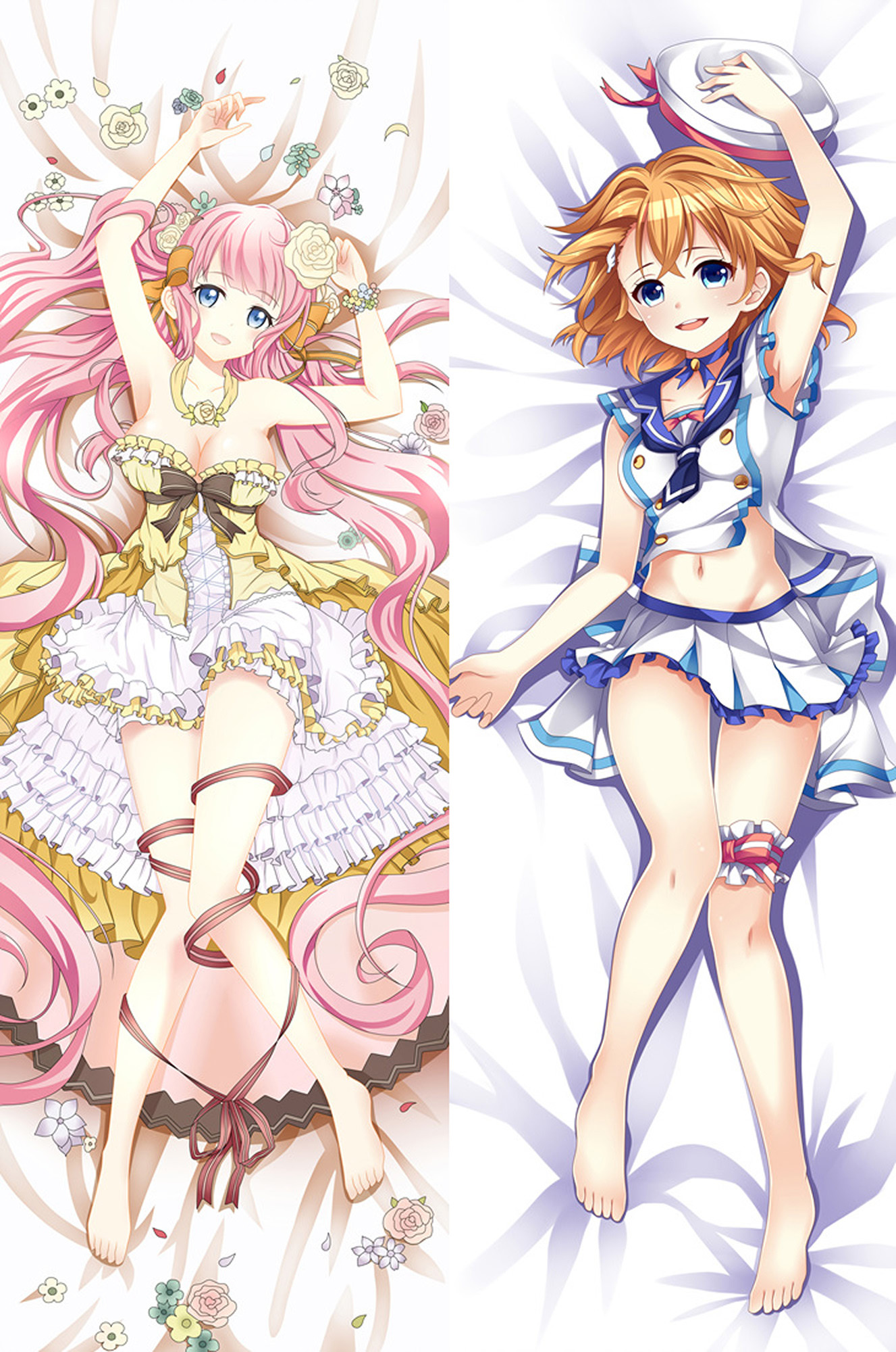 Himeka Sadamori and Fumi Futagawa from Assault Lily dakimakura cover