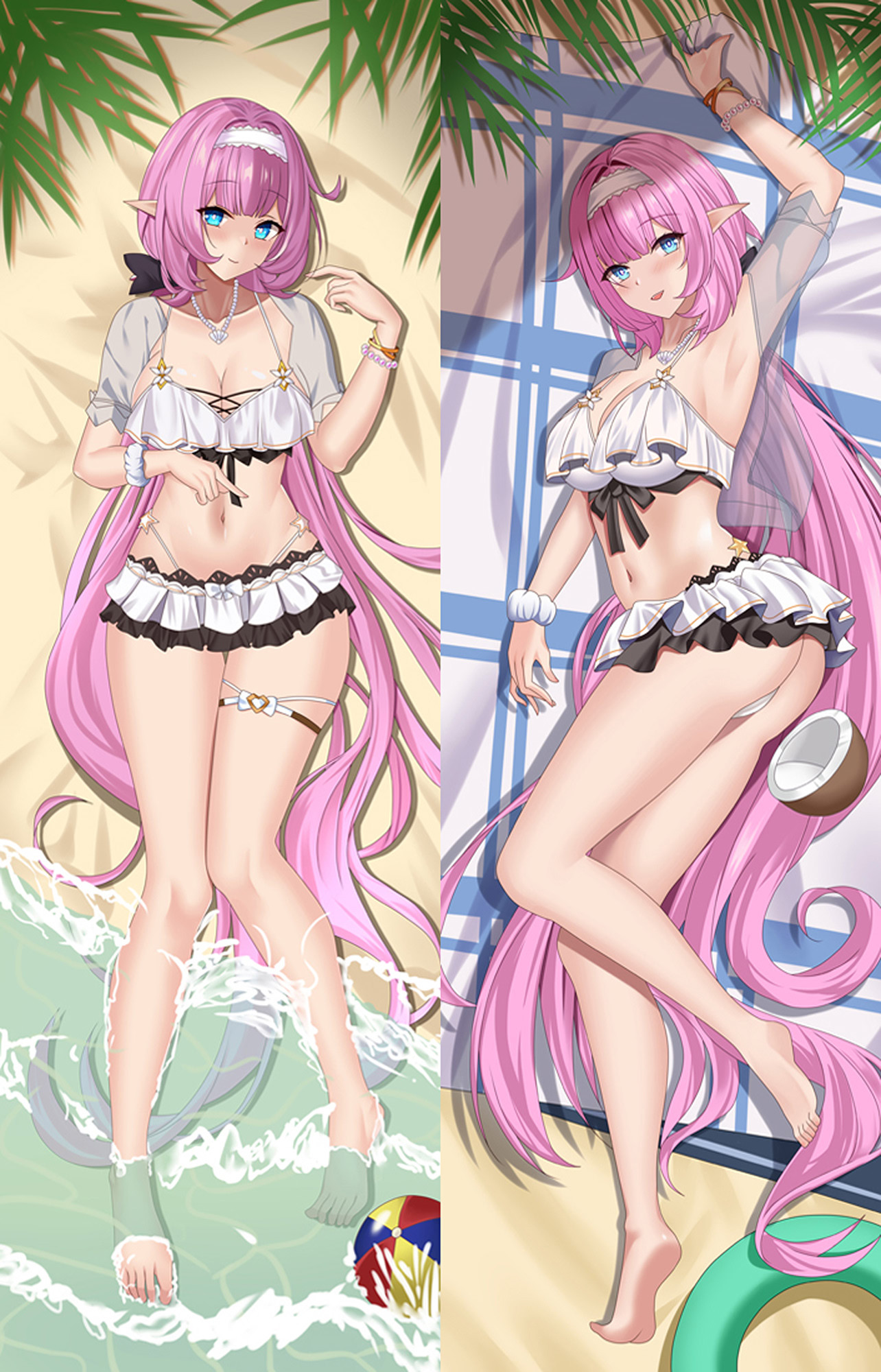 Elysia from Honkai Impact dakimakura cover