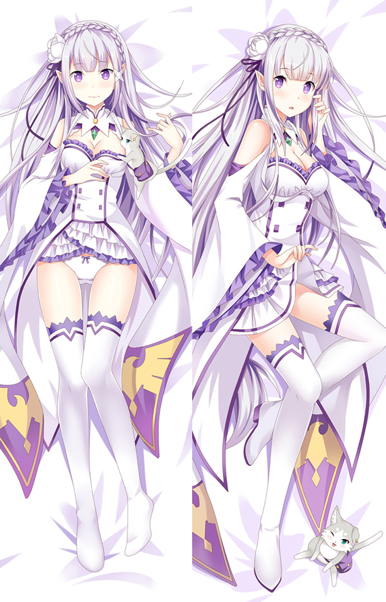 Emilia from Re: Zero dakimakura cover