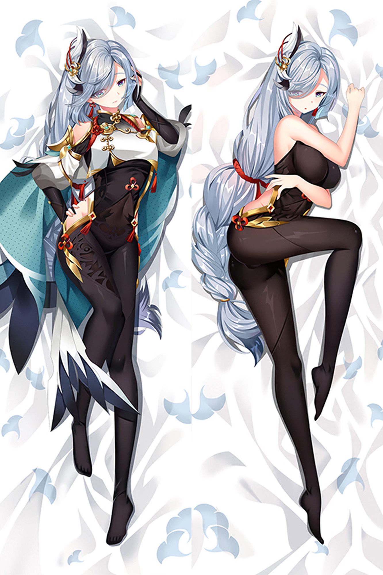 Shenhe from Genshin Impact dakimakura cover