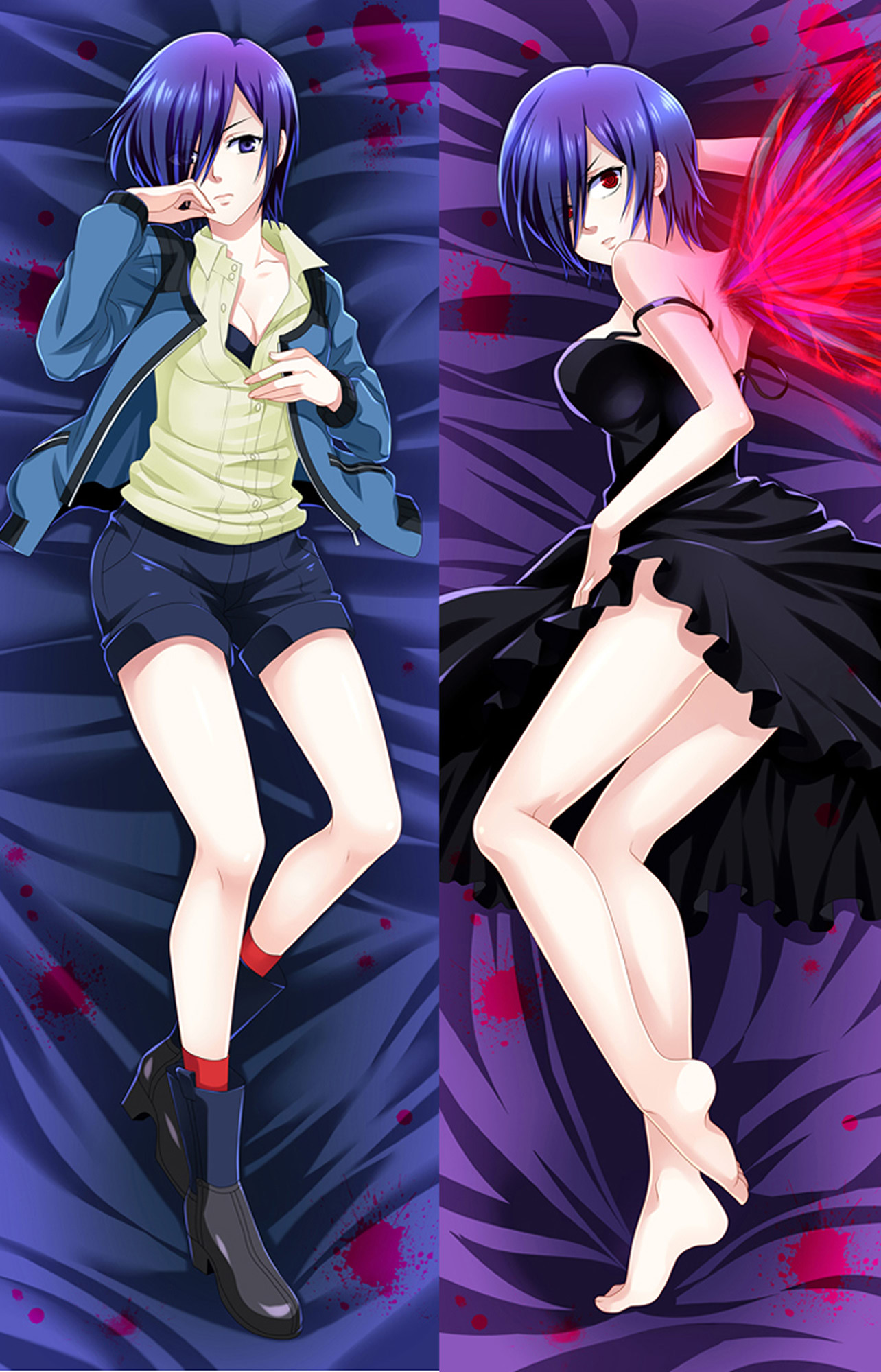 Touka Kirishima from Tokyo Ghoul dakimakura cover
