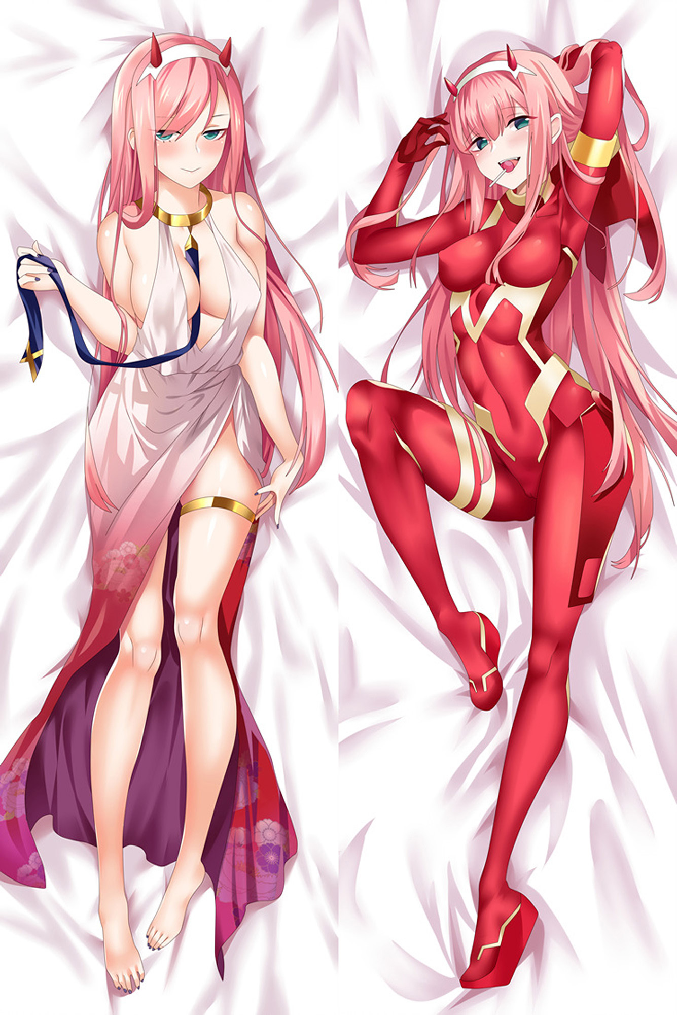 Zero Two from Darling in the FranXX dakimakura cover