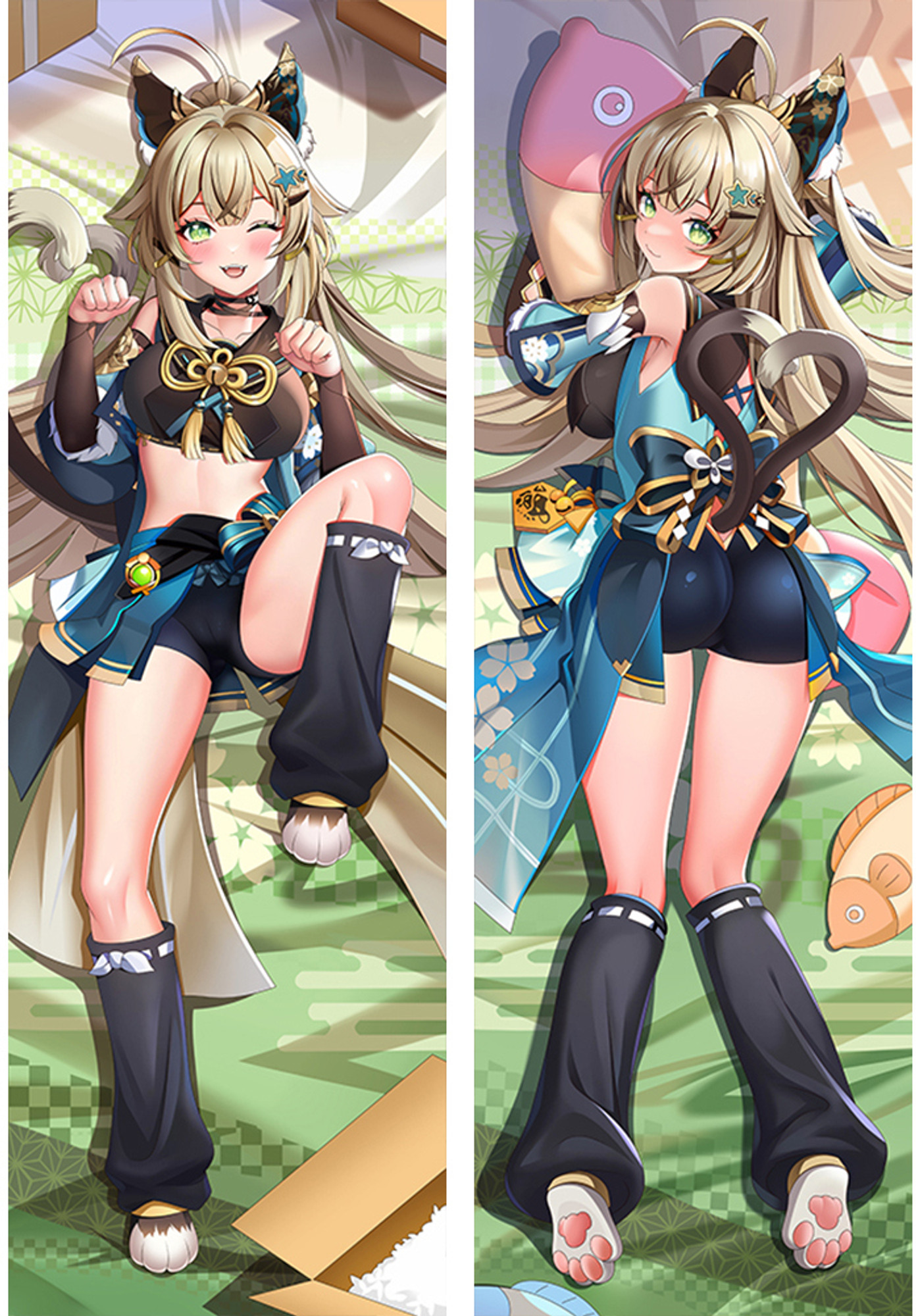 Kirara from Genshin Impact dakimakura cover
