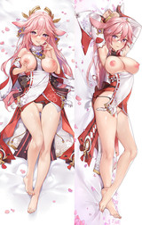 Yae Miko 18+ NSFW Dakimakura Body Pillow Kissenbezug Unzensiert
