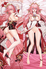 Yae Miko (Genshin Impact) 18+ NSFW Dakimakura Body Pillow Cover Uncensored