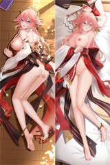 Yae Miko 18+ NSFW Dakimakura Housse de Coussin Corporel Non Censurée
