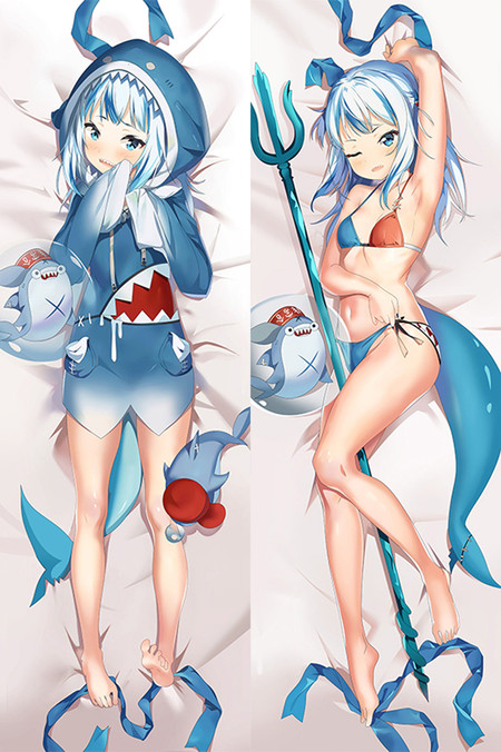 Gawr Gura Dakimakura Body Pillow Cover