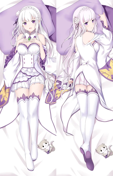 Emilia Dakimakura Body Pillow Kissenbezug