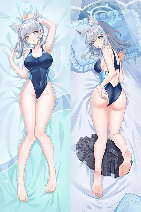 Sunaookami Shiroko Dakimakura Body Pillow Kissenbezug