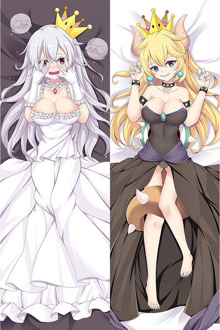 Bowsette and Booette Dakimakura Body Pillow Kissenbezug