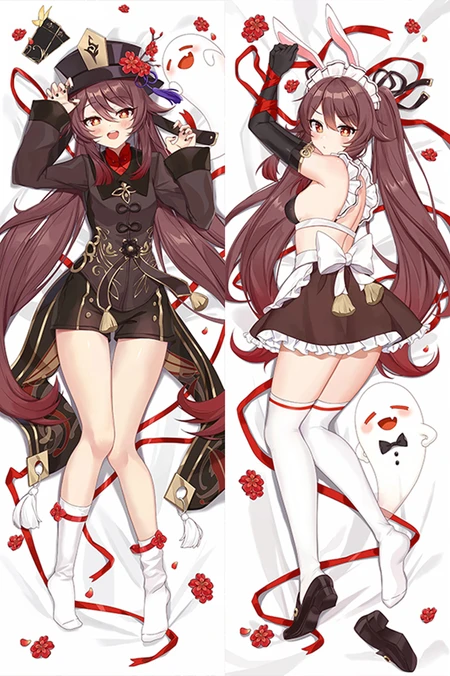 Hu Tao Dakimakura Body Pillow Kissenbezug