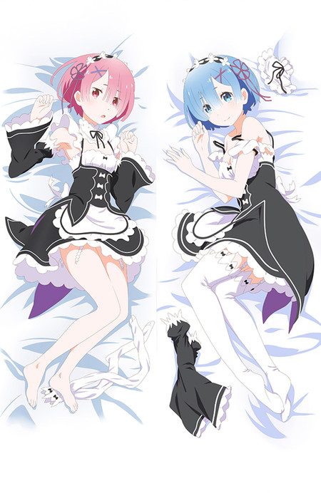Rem and Ram Dakimakura Body Pillow Cover