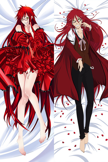 Grell Sutcliff Dakimakura Body Pillow Kissenbezug