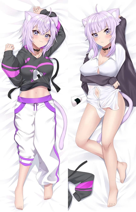 Nekomata Okayu Dakimakura Body Pillow Kissenbezug