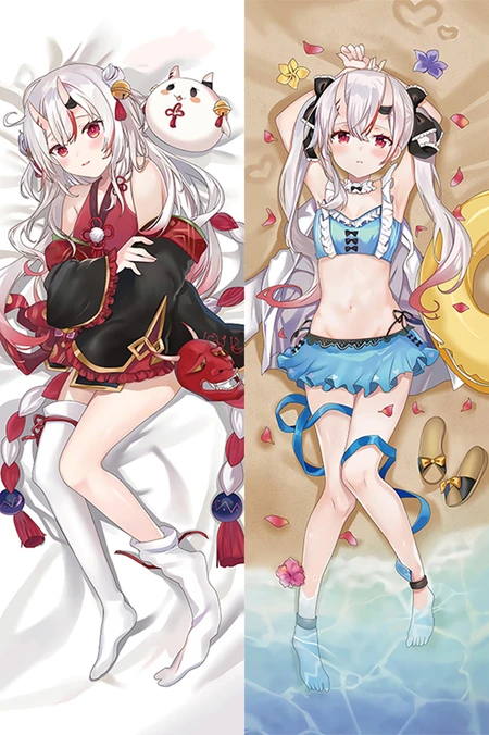 Nakiri Ayame Dakimakura Body Pillow Kissenbezug