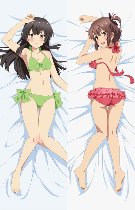Kanami and Hiyori Dakimakura Body Pillow Cover