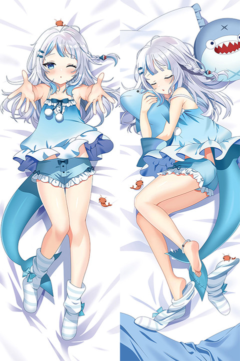 Gawr Gura Dakimakura Body Pillow Cover