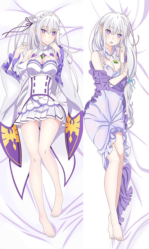 Emilia Dakimakura Body Pillow Cover