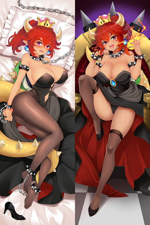 Bowsette Dakimakura Body Pillow Cover