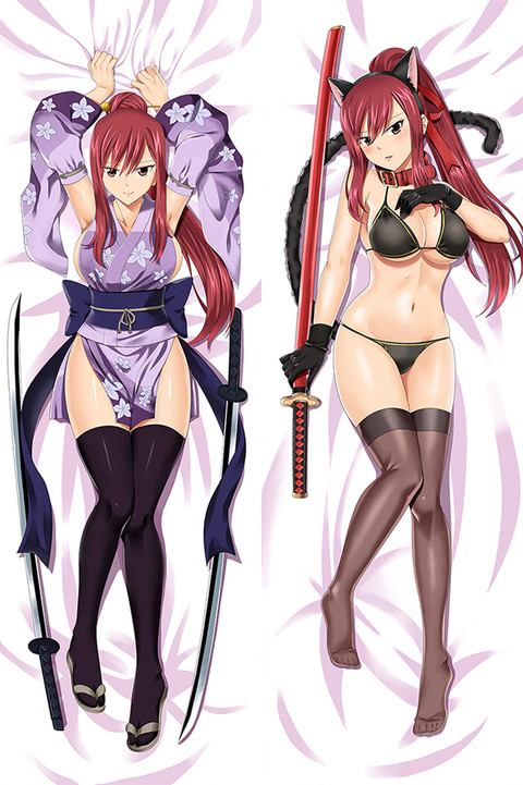 Erza Scarlet Funda de almohada corporal Dakimakura