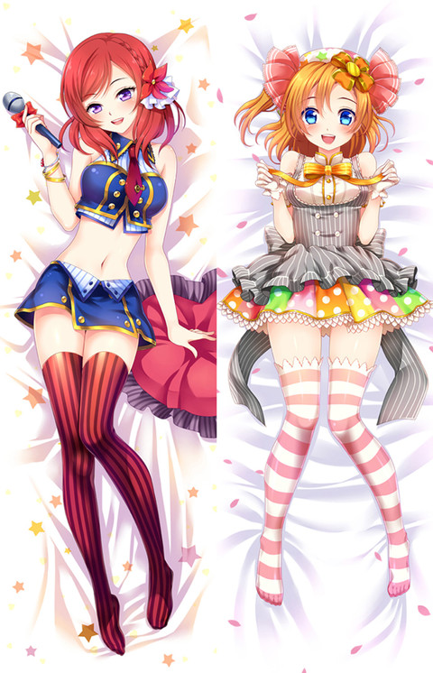 Maki Nishikino and Honoka Kousaka Dakimakura Body Pillow Kissenbezug