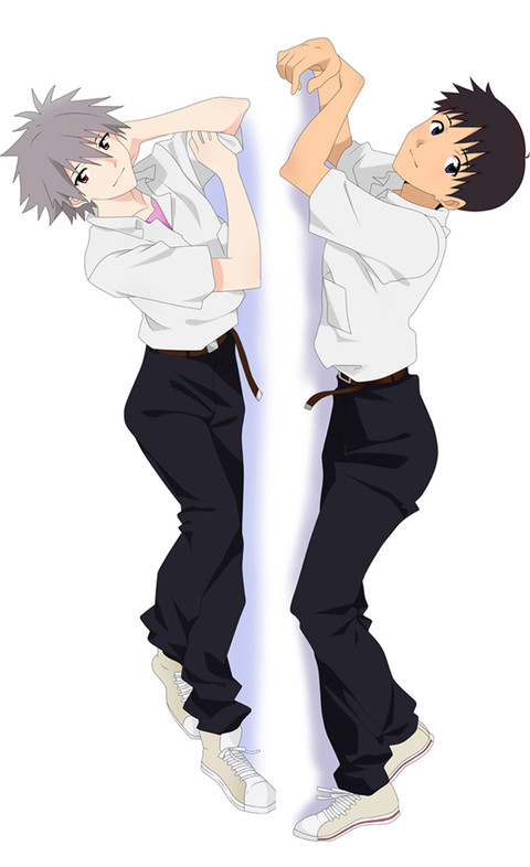 Kaworu Nagisa & Shinji Ikari Dakimakura Body Pillow Cover