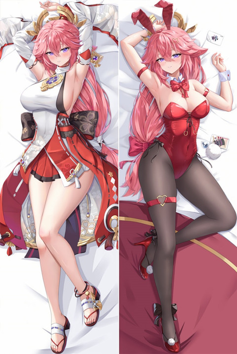 Yae Miko Dakimakura Body Pillow Cover