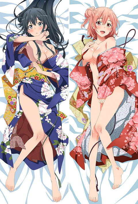 Yui and Yukino Dakimakura Body Pillow Cover
